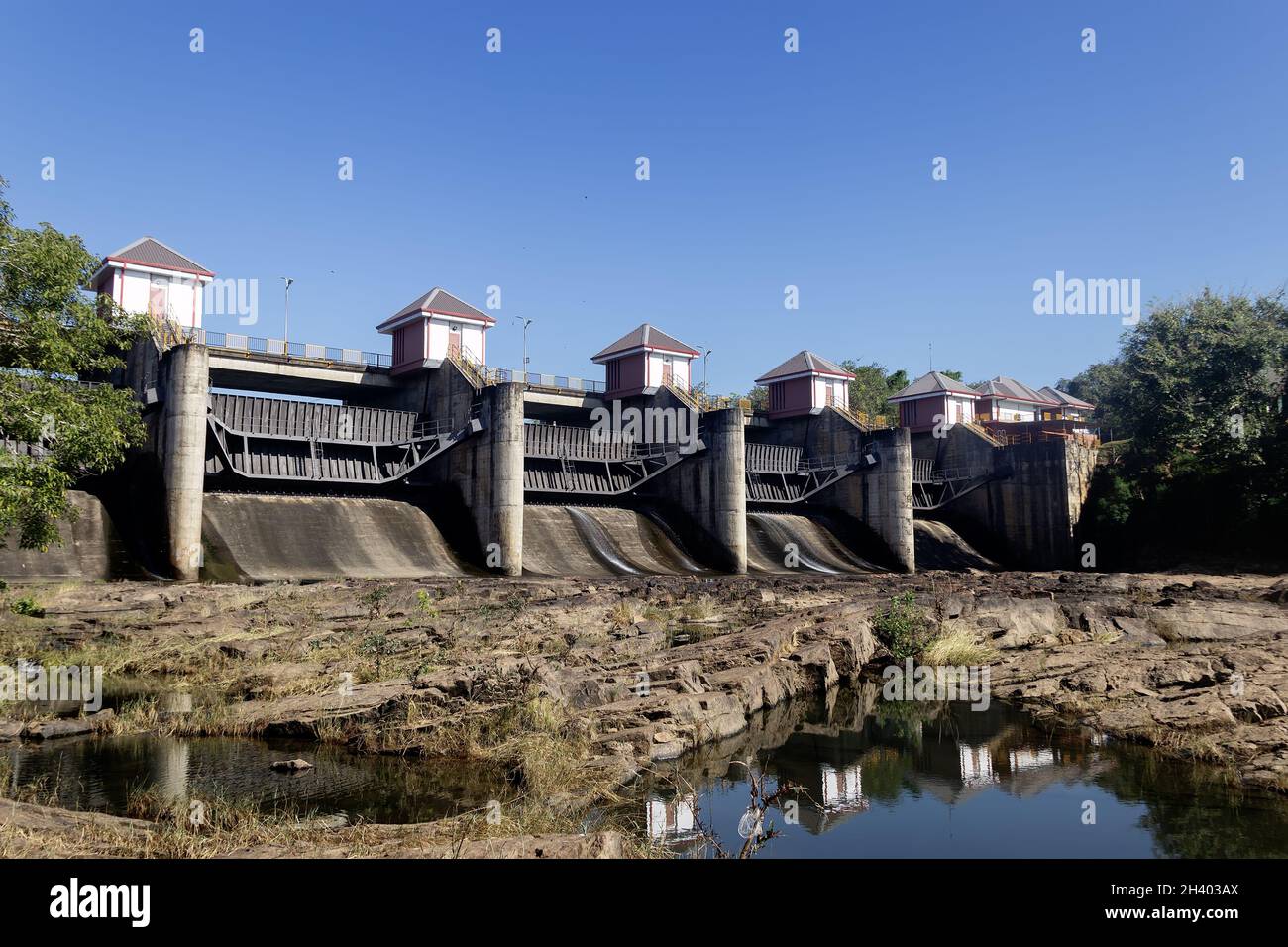Hydroelectric dam, Stock Photo