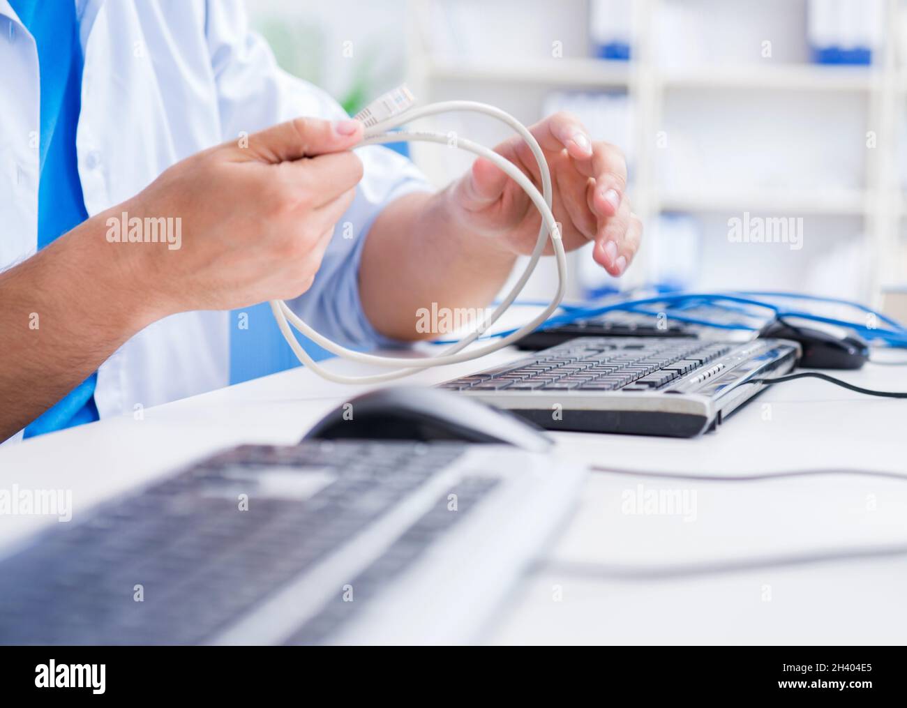 Frustrated young man due to weak internet reception Stock Photo - Alamy
