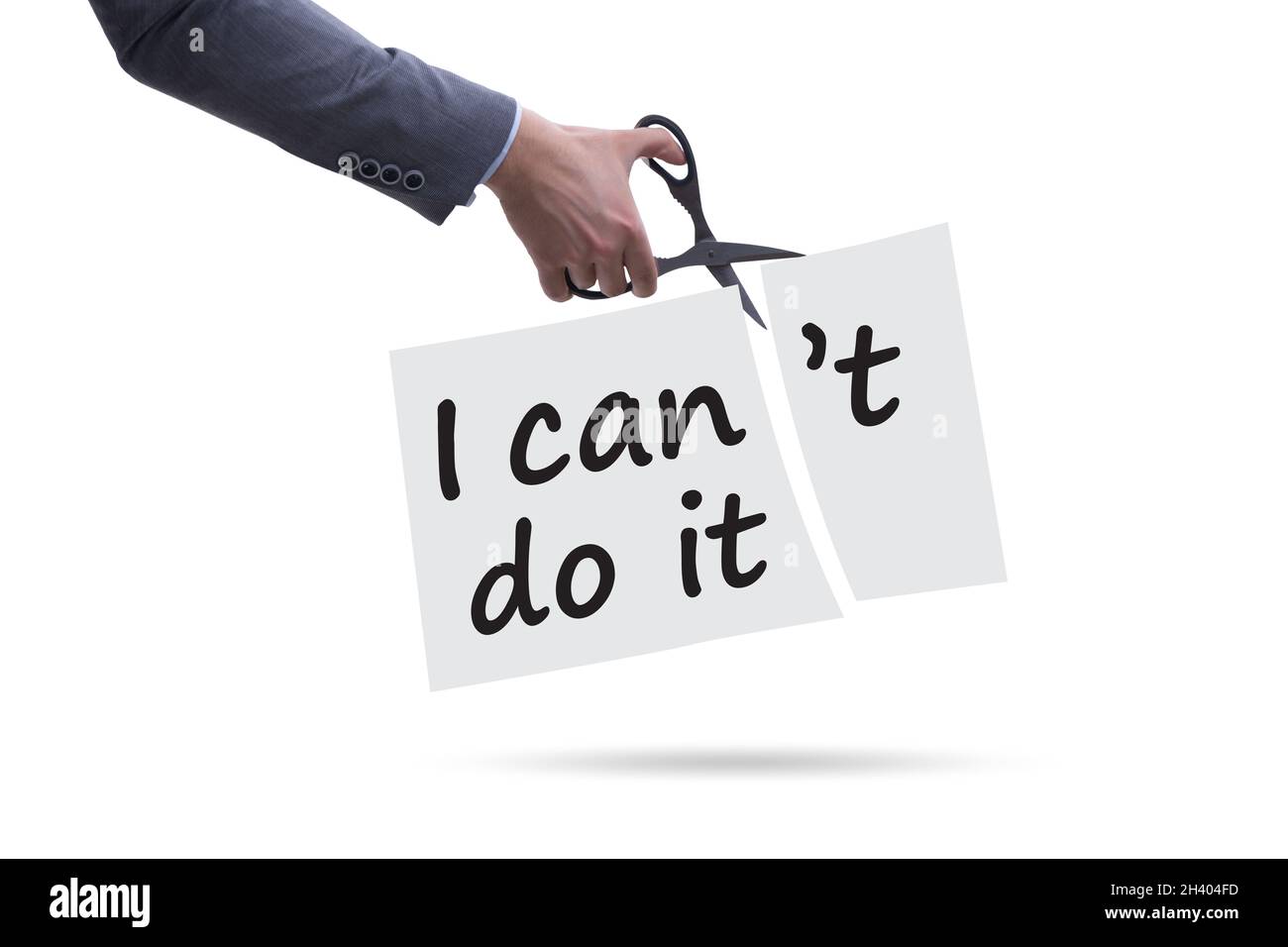 Concept of can and cant Stock Photo - Alamy