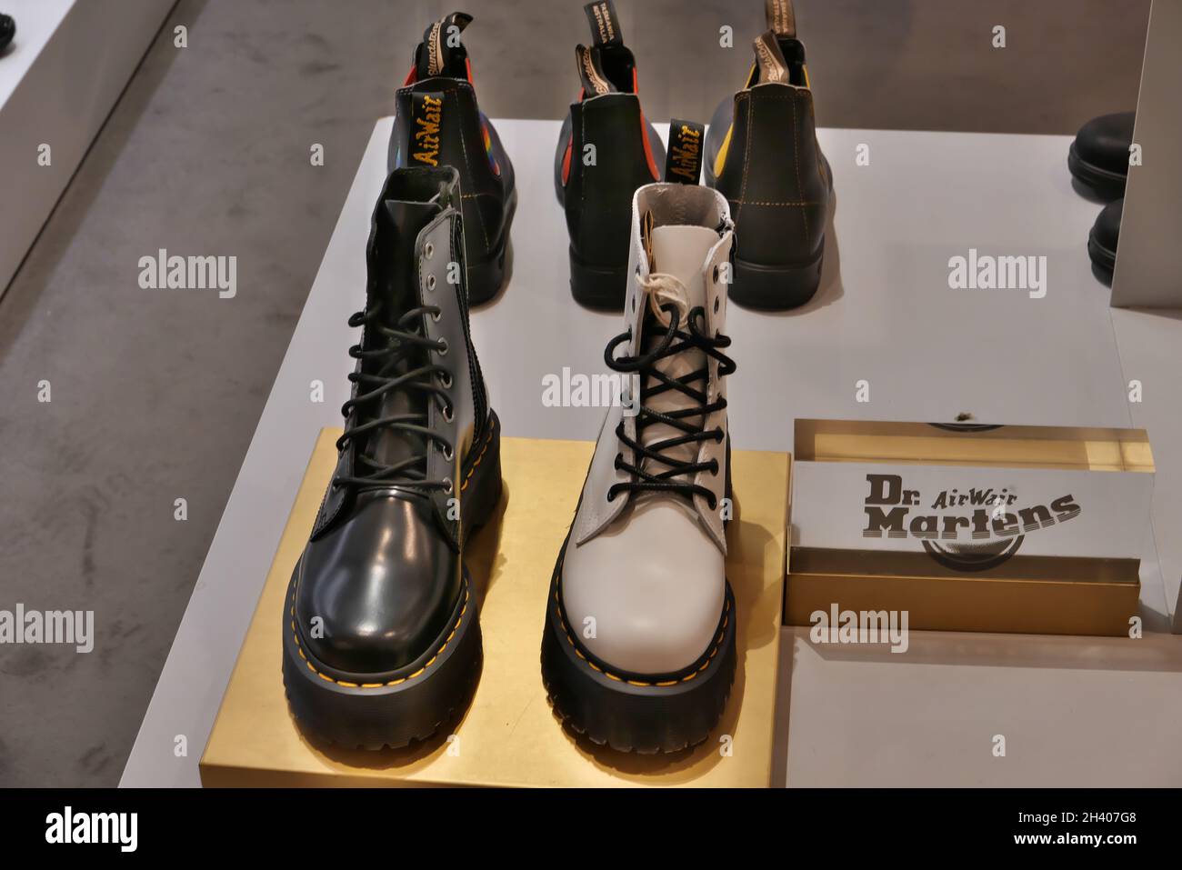 Dr martens on display hi-res stock photography and images - Alamy