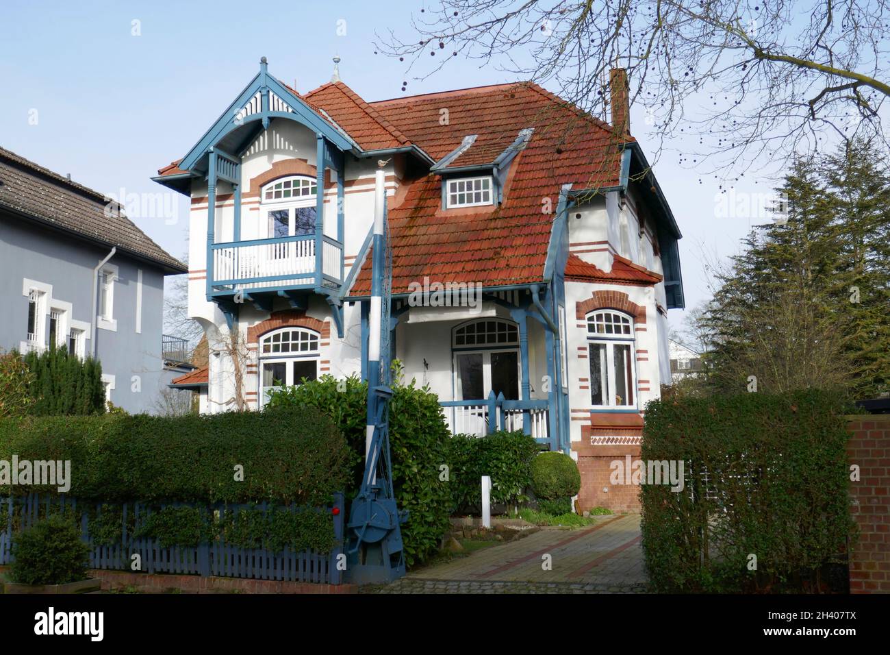 Villa in Hamburg Bergedorf Stock Photo Alamy