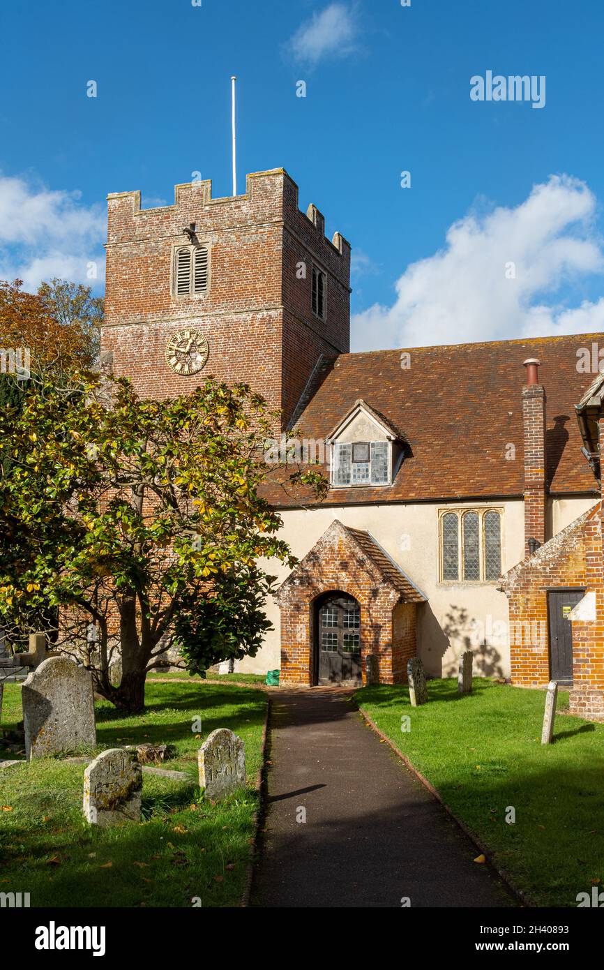St James' Church, Bramley village, Hampshire, England, UK Stock Photo