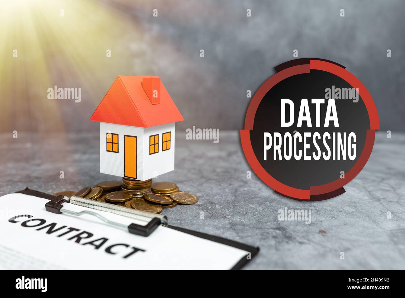 Inspiration showing sign Data Processing. Business approach collection and manipulation of items of data to produce Presenting B Stock Photo