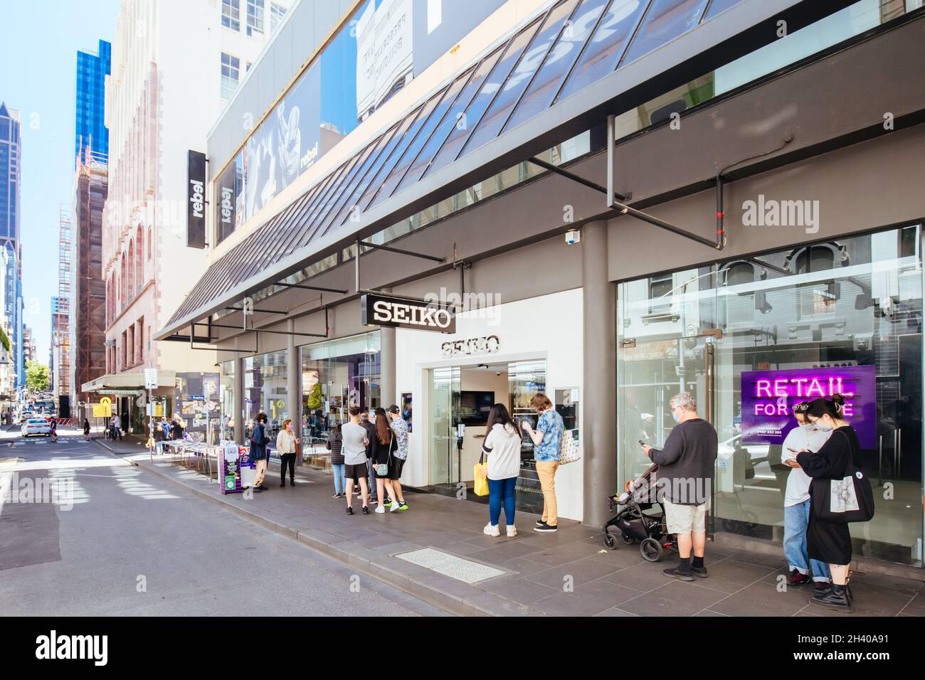 Melbourne CBD Streets as Lockdown Ends 