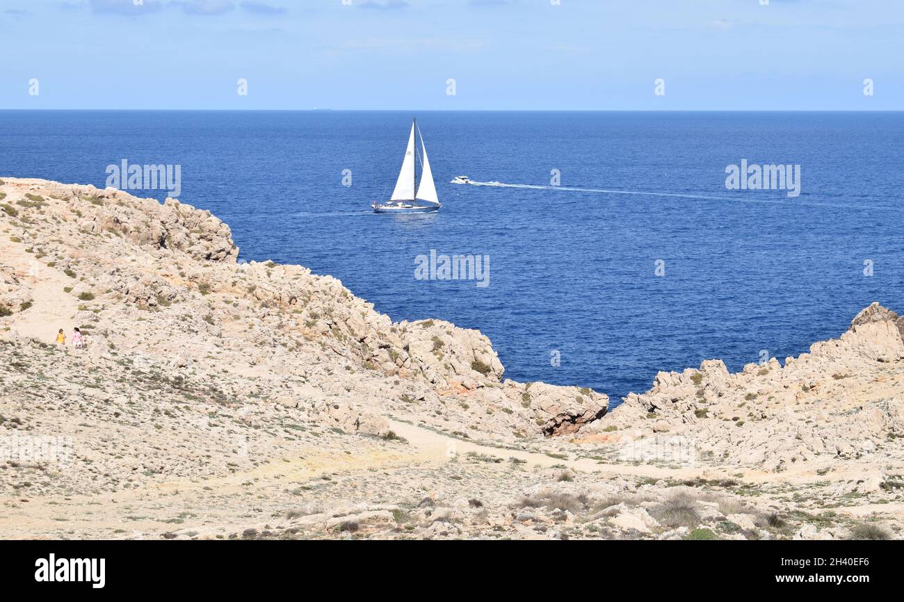 Bahia de Fornell, Menorca Balearic Islands Spain Stock Photo