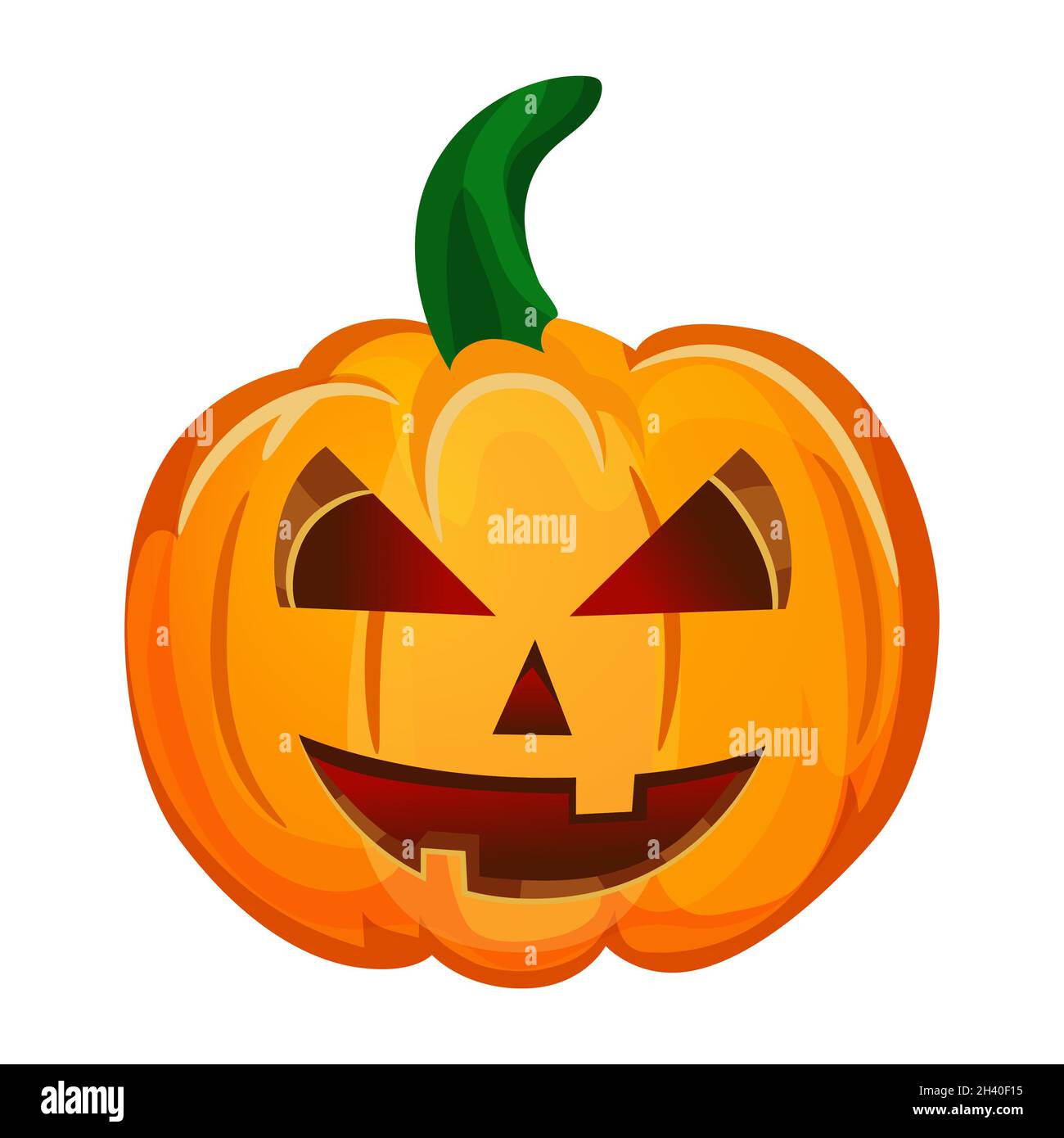 Realistic pumpkin for the holiday halloween on a white background ...