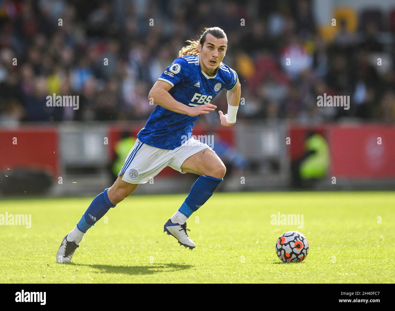 Leicester City's Caglar Soyuncu during the match at the Brentford Community Stadium. Picture : Mark Pain / Alamy Stock Photo