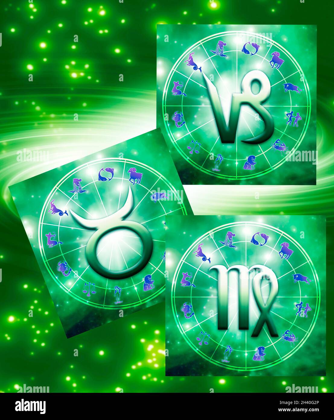 Earth zodiac signs hi-res stock photography and images - Alamy
