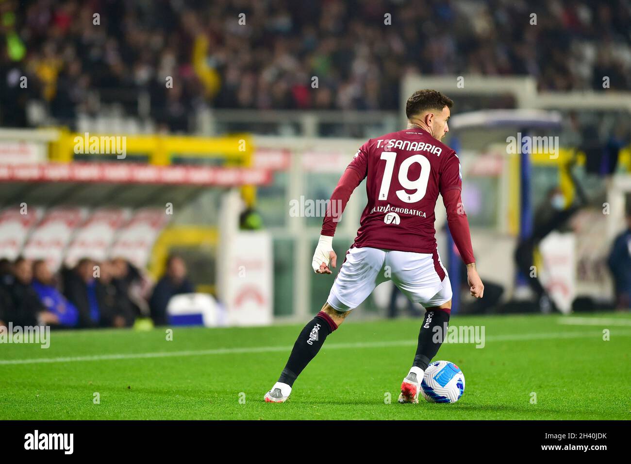 Torino, Italy. 30th Oct, 2021. Antonio Sanabria of Torino FC, during the Serie A match between Torino FC and UC Sampdoria on October, 30th, 2021 at Stadio Grande Torino in Torino, Italy. Picture by Credit: Antonio Polia/Alamy Live News Stock Photo