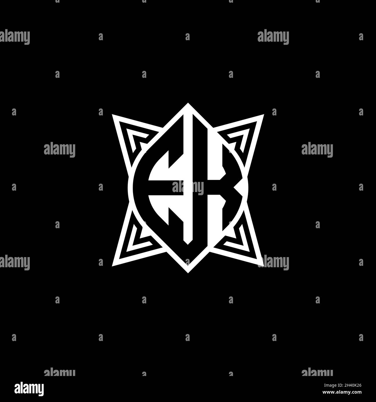 EF Monogram logo letter with polygonal geometric shape style design ...