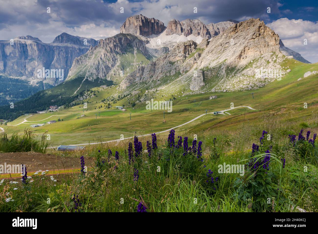 Panorama of the Dolomites Stock Photo - Alamy