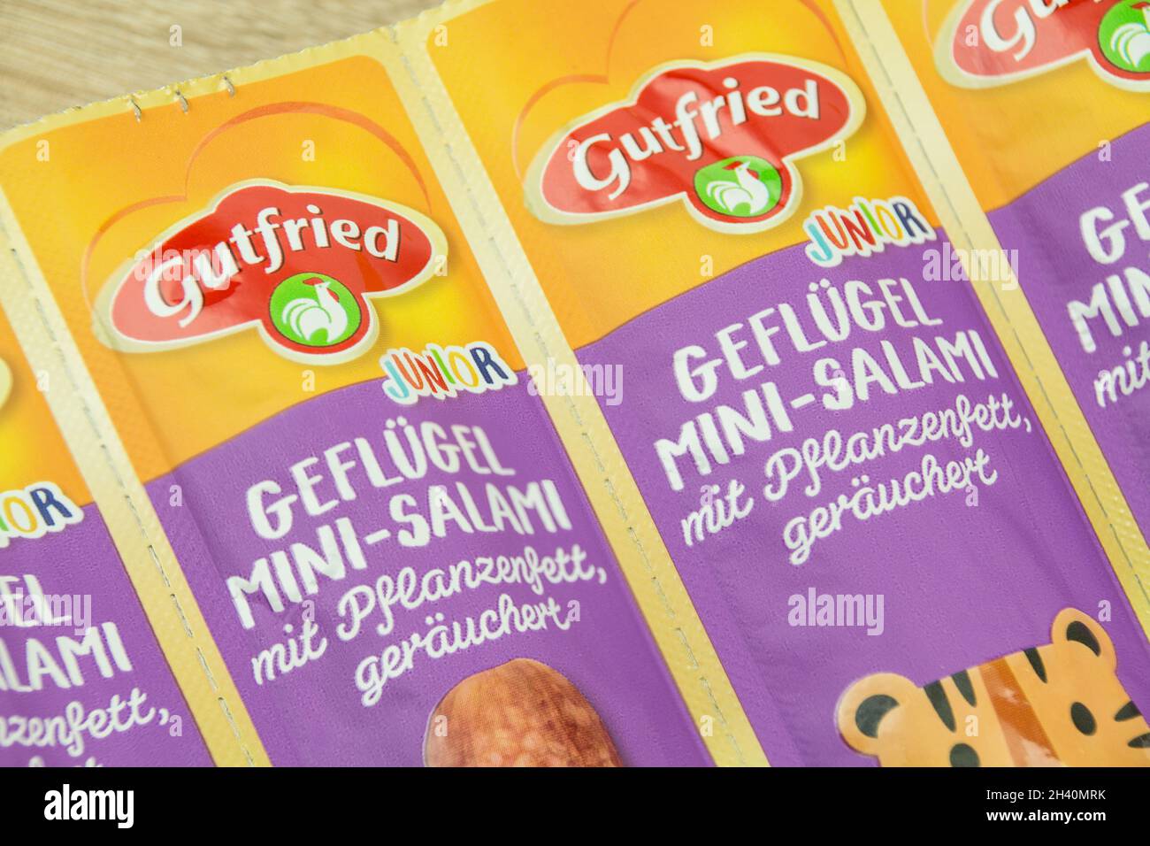 Hamburg, Germany October 25 2021 Gutfried Junior Geflügel Mini