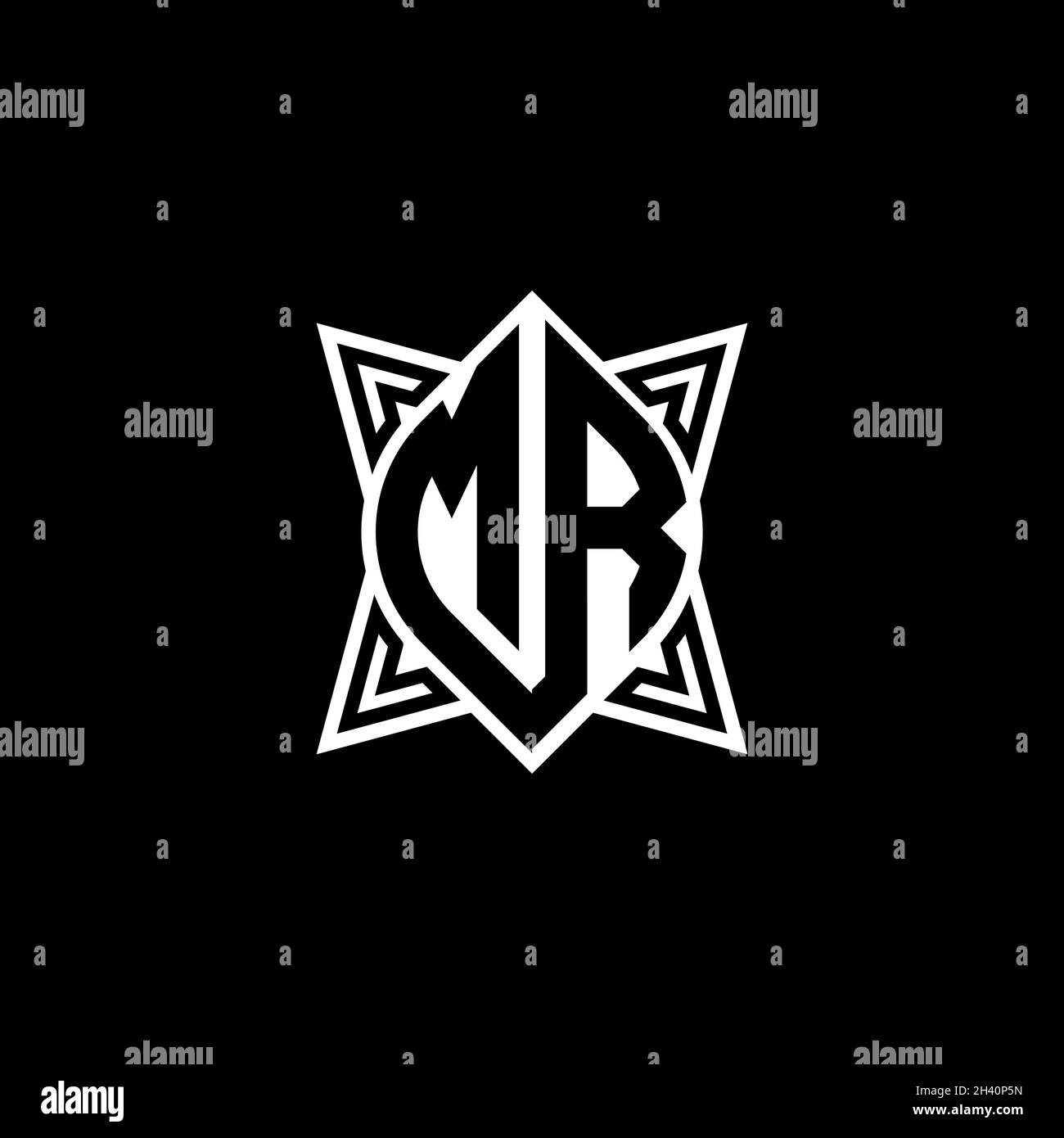 KF Monogram logo letter with polygonal geometric shape style design ...
