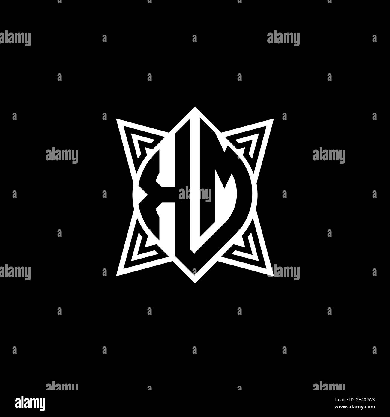 JB Monogram logo letter with polygonal geometric shape style design ...