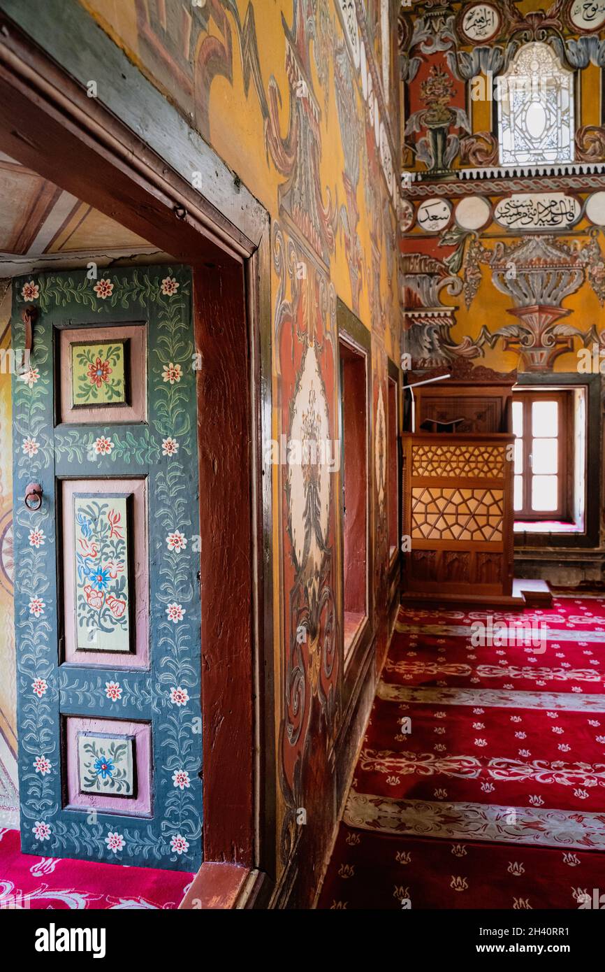 TETOVO, NORTH MACEDONIA - AUGUST 20, 2021: Islamic decorative ornaments