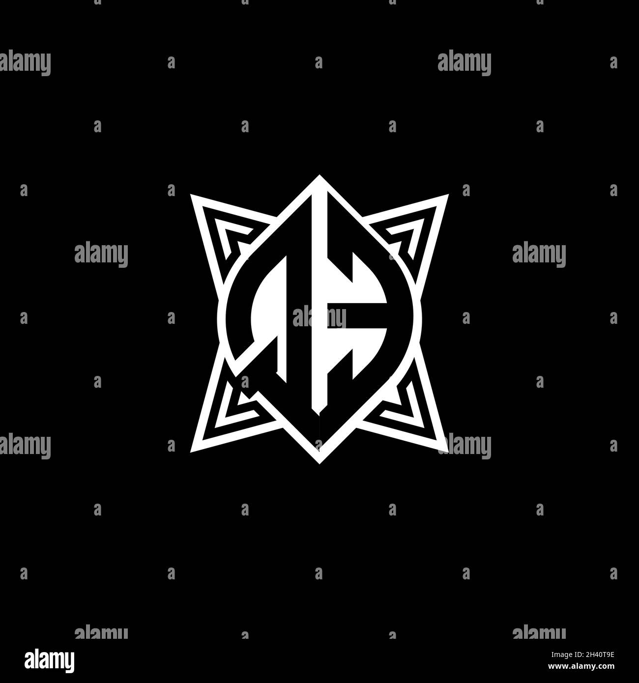 OO Monogram logo letter with polygonal geometric shape style design ...