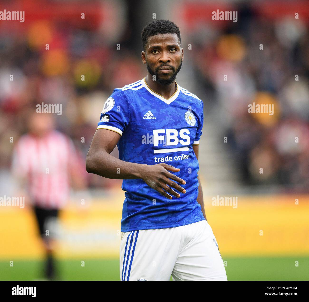 Leicester City's Kelechi Iheanacho during the match at the Brentford Community Stadium. Picture : Mark Pain / Alamy Stock Photo