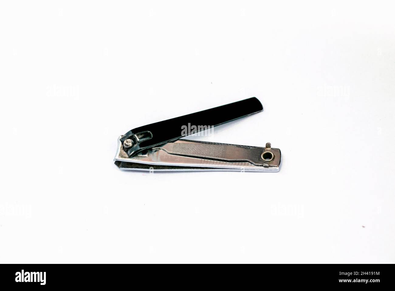 A Nail clipper isolated on white background Stock Photo