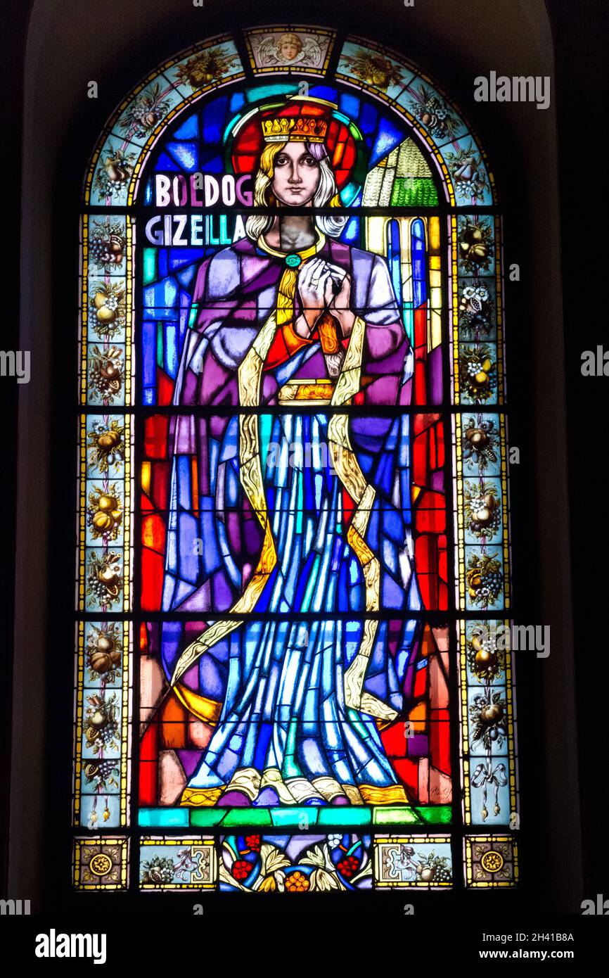 Window in St Stephen's Basilica Stock Photo - Alamy
