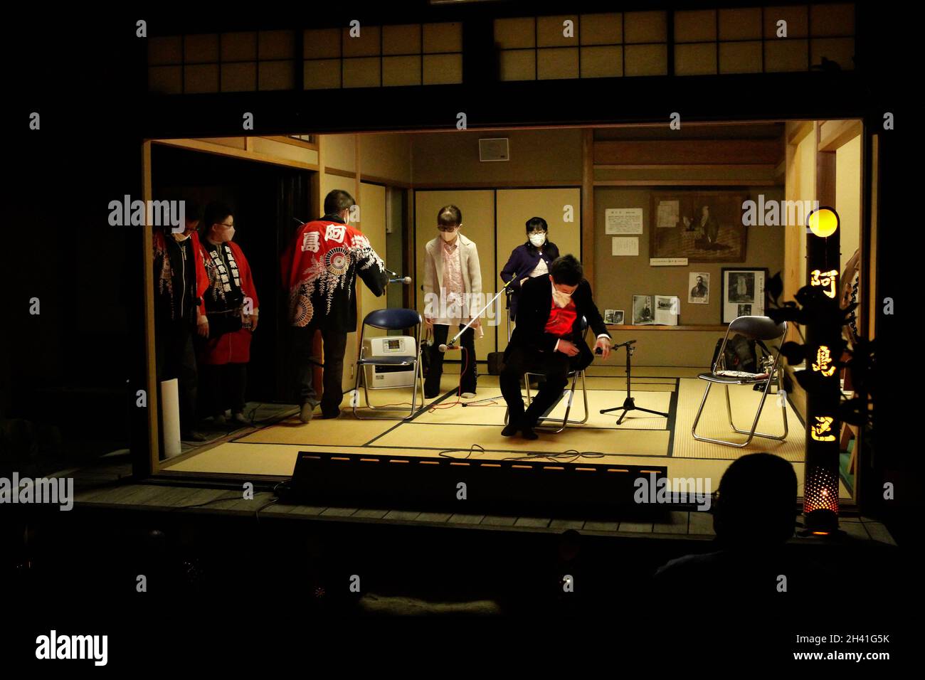 iida, nagano, japan 20213110 , performers preparing for playing music