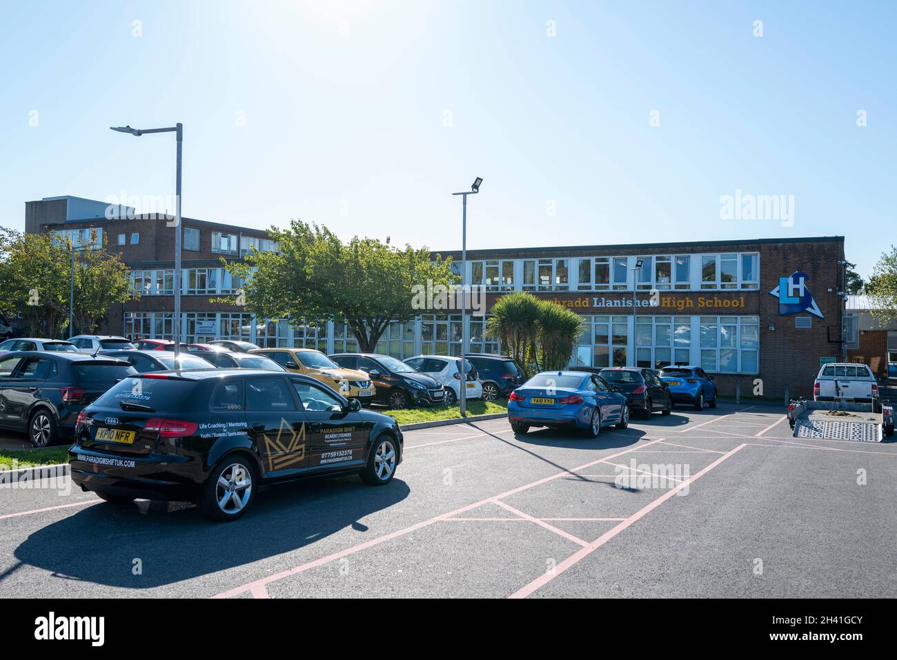 A general view of Llanishen High School in Cardiff, Wales, United Kingdom. Stock Photo