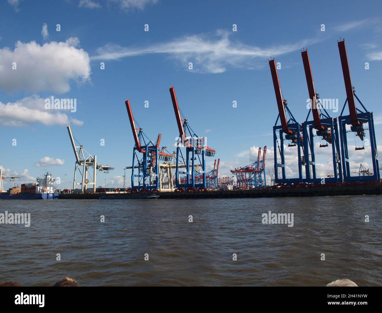 Hamburger Hafen, Port of Hamburg Stock Photo