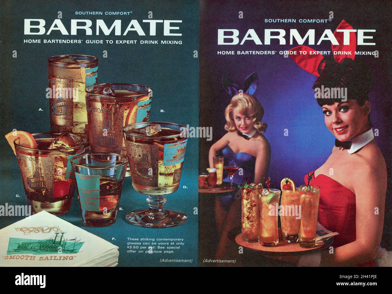 June 1965 'Playboy' Magazine advertising booklet Insert, USA Stock Photo