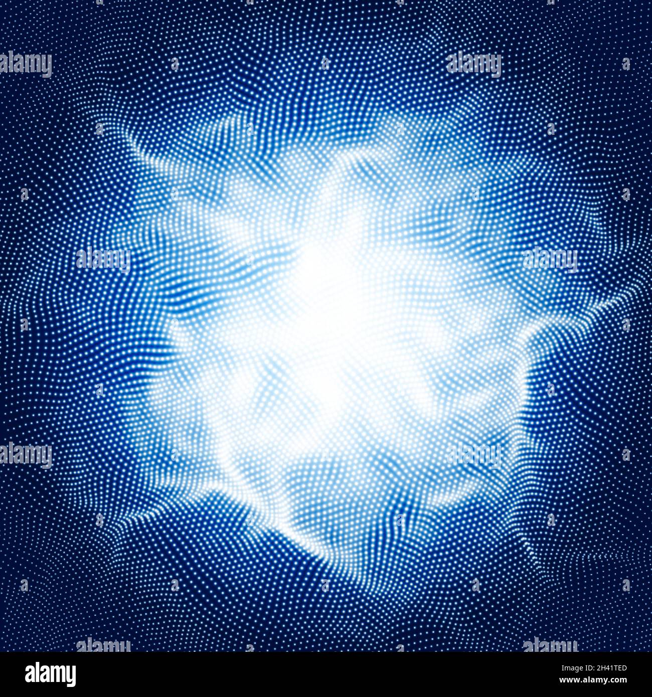 Abstract technology pattern with multiple dot particles. Colorful space ...