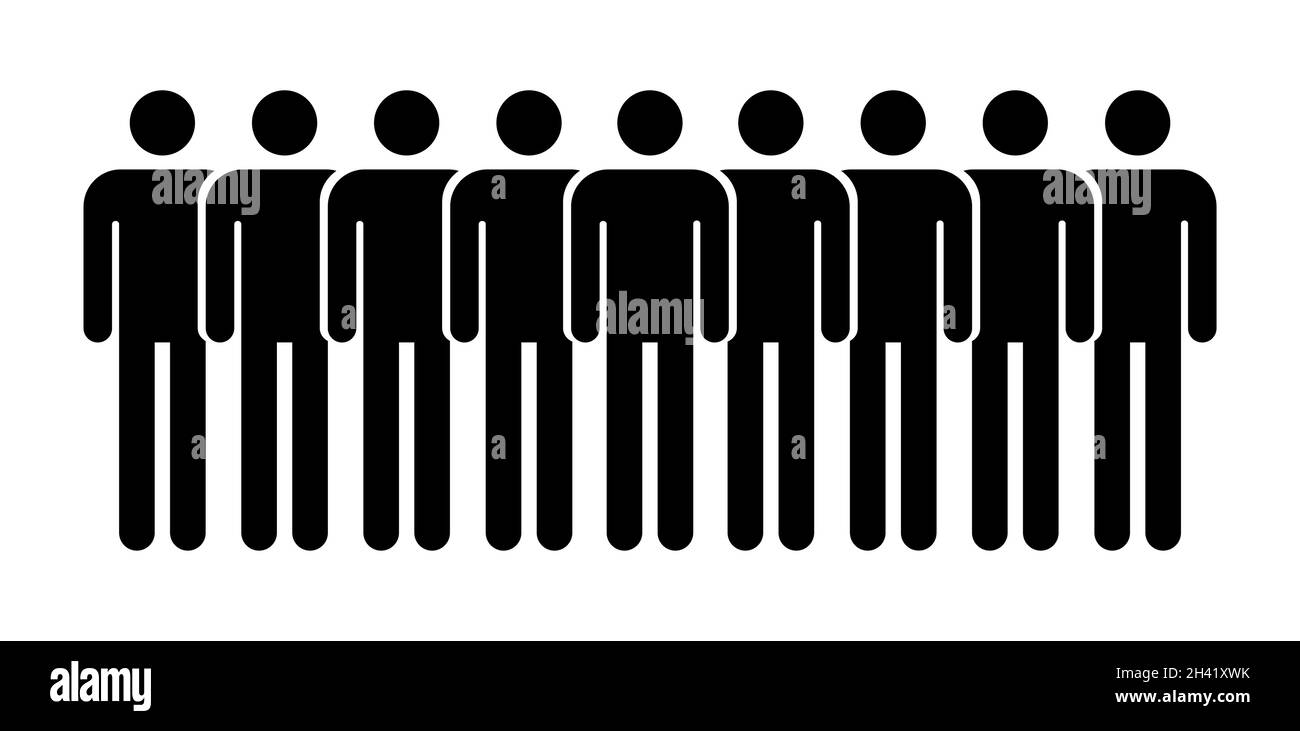 Grouping people flat icon isolated on white background. Teamwork symbol ...