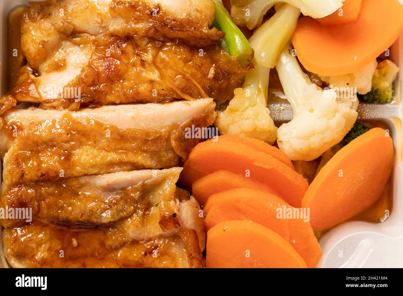 Delicious Japanese roast chicken chop rice Stock Photo Alamy