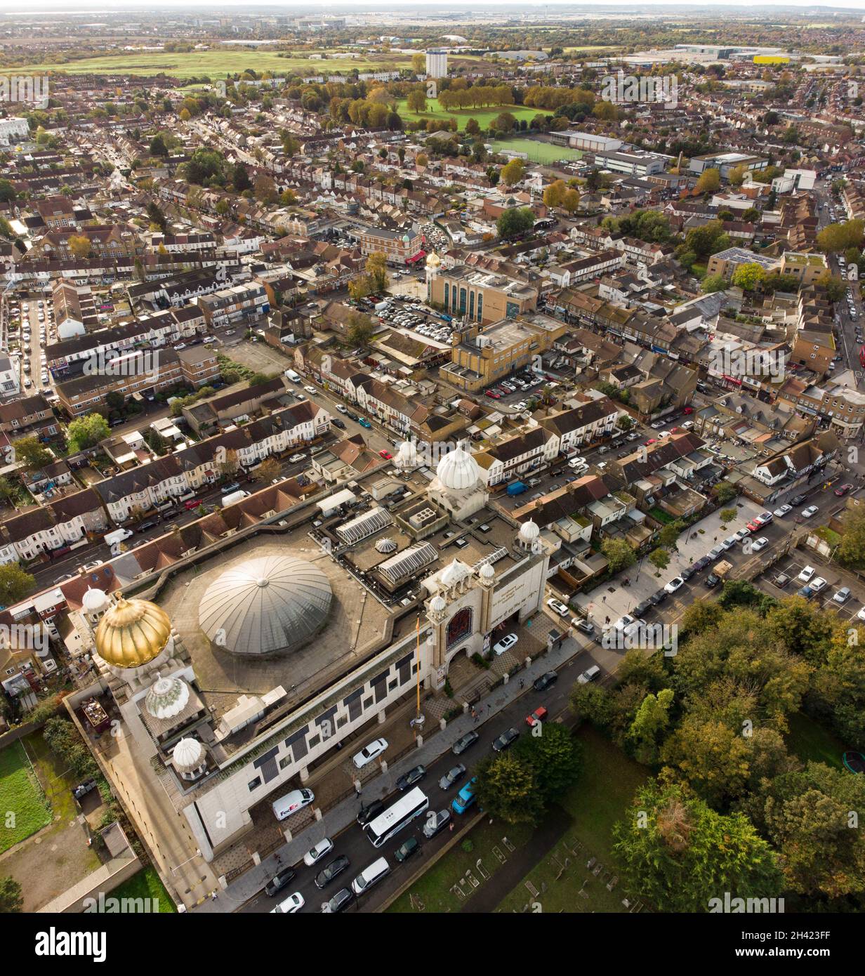 Southall town centre, Ealing, London, England Stock Photo