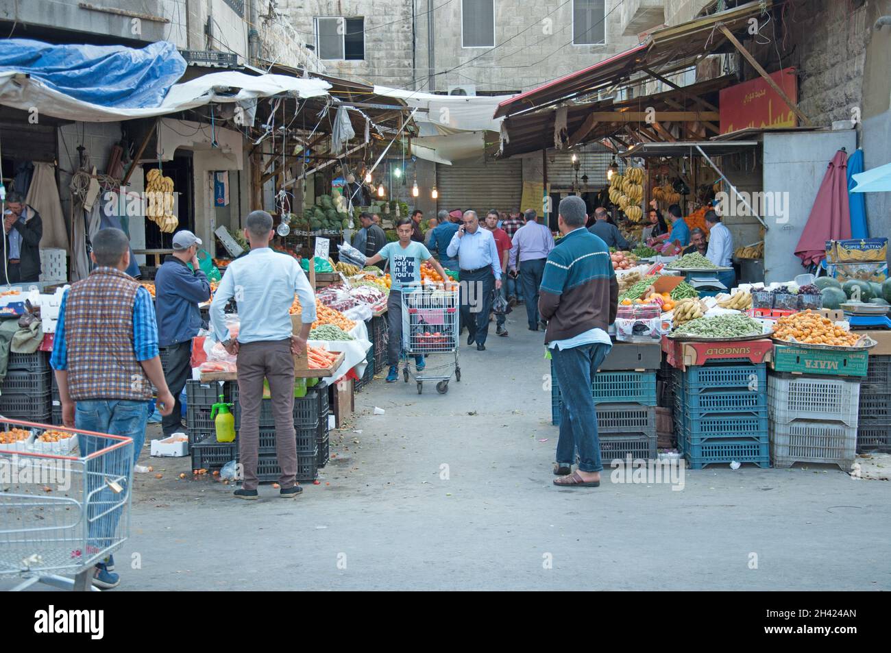 Central Market, Amman, Jordan, Middle East Stock Photo