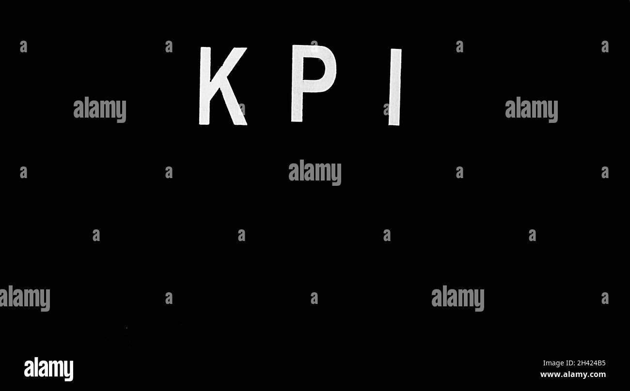 Key performance indicators Black and White Stock Photos & Images Alamy