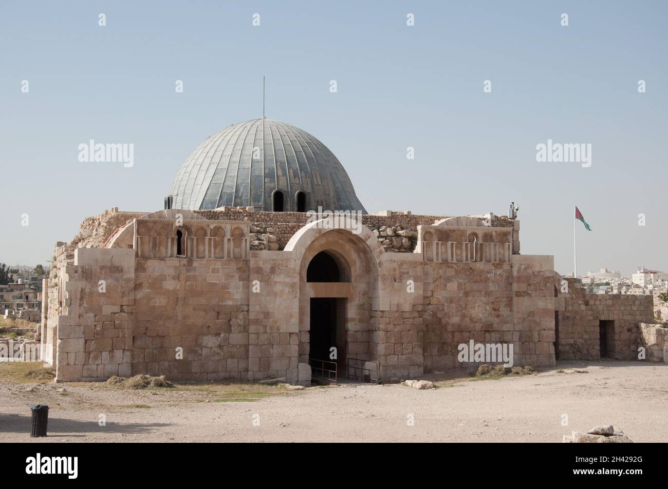 Gateway to the Umayyad Palace, Citadel, Amman, Jordan, Middle East Stock Photo