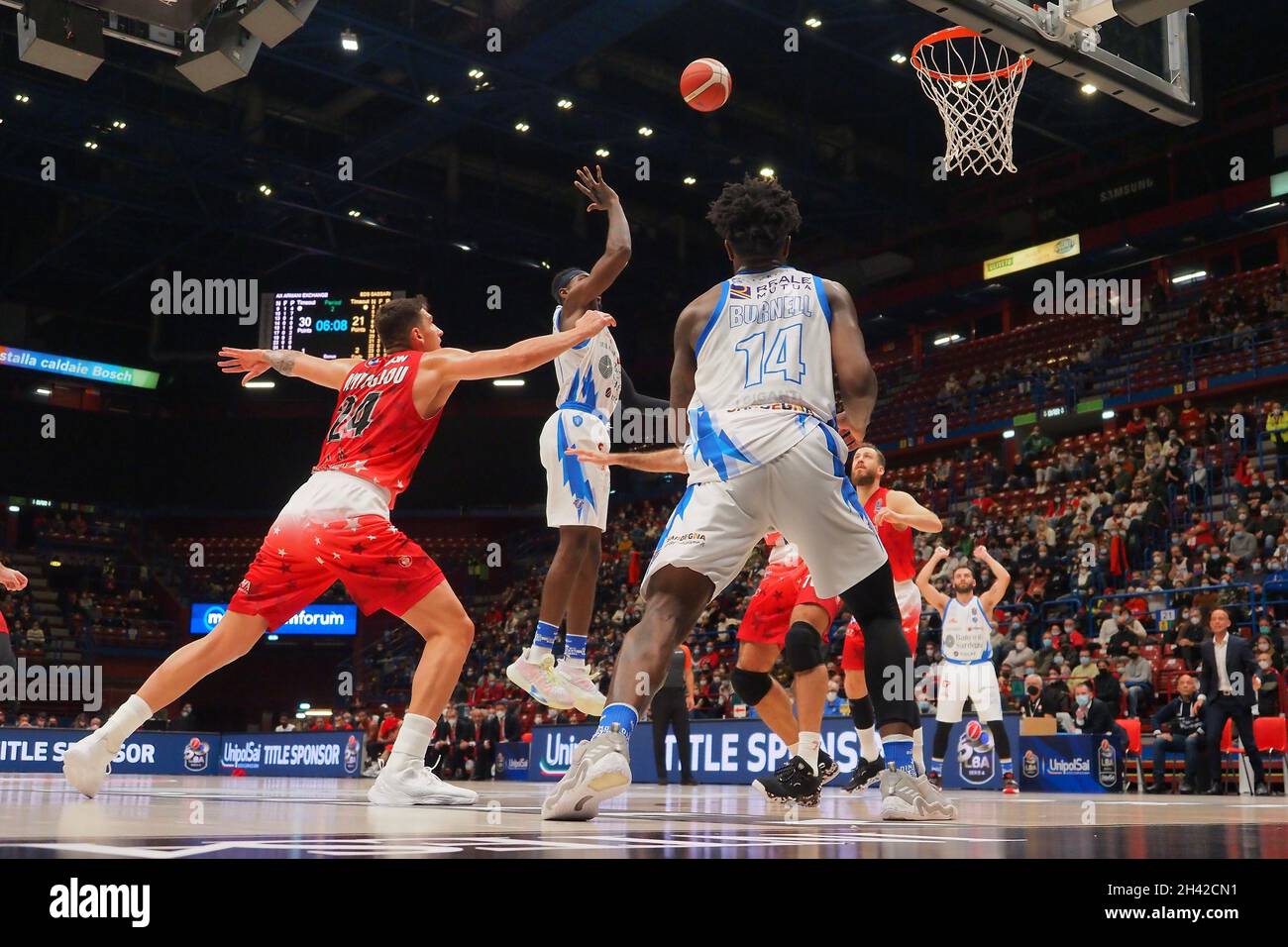 Mediolanum Forum, Milan, Italy, October 31, 2021, Tyus Battle (Dinamo