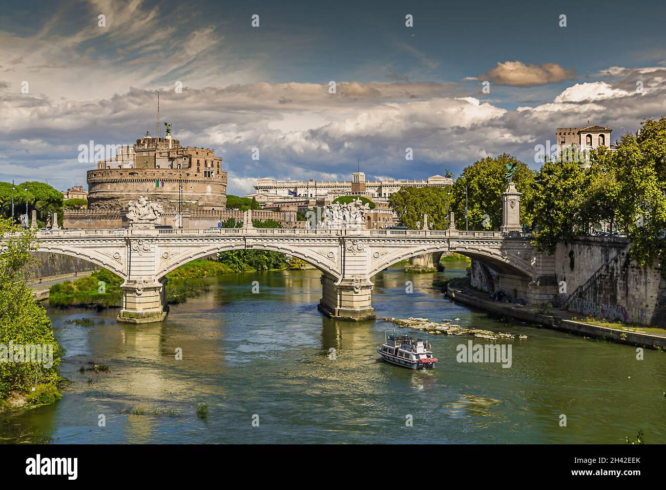 Rome - Castel Sant’Angelo, also called Hadrian's Mausoleum Stock Photo ...