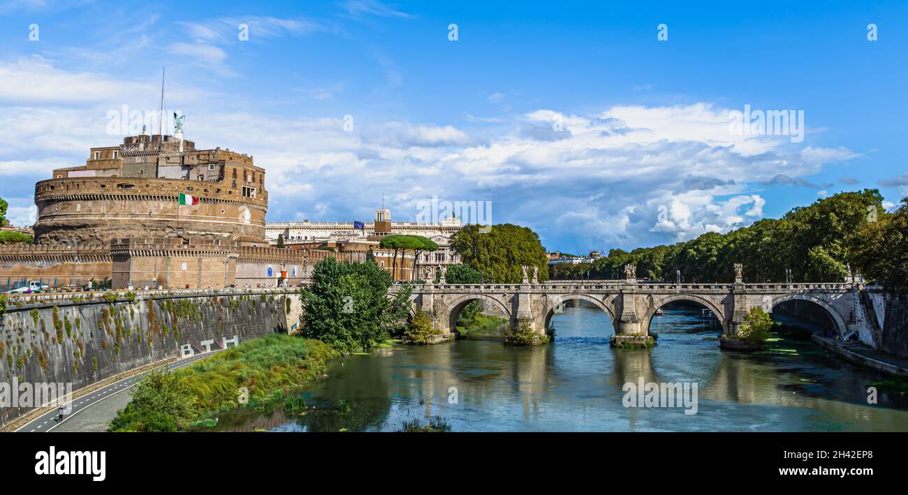 Rome - Castel Sant’Angelo, also called Hadrian's Mausoleum Stock Photo ...