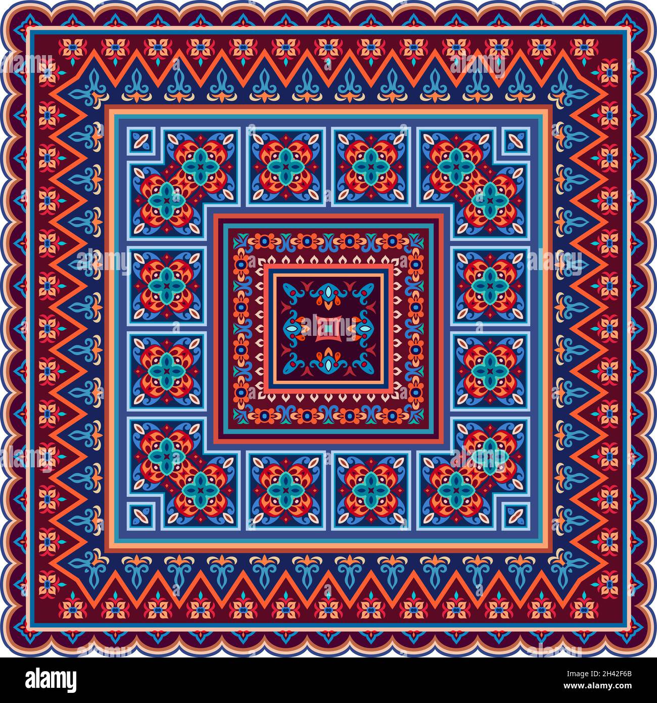 Vector abstract decorative ethnic ornamental illustration Stock Vector ...