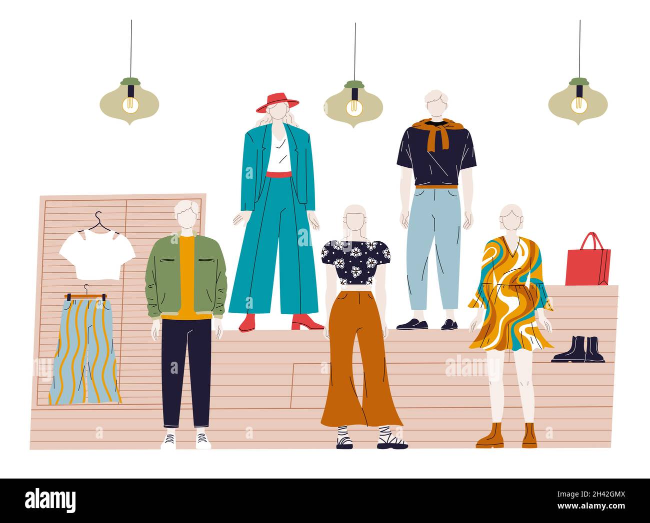 Display window in store Cut Out Stock Images & Pictures - Alamy