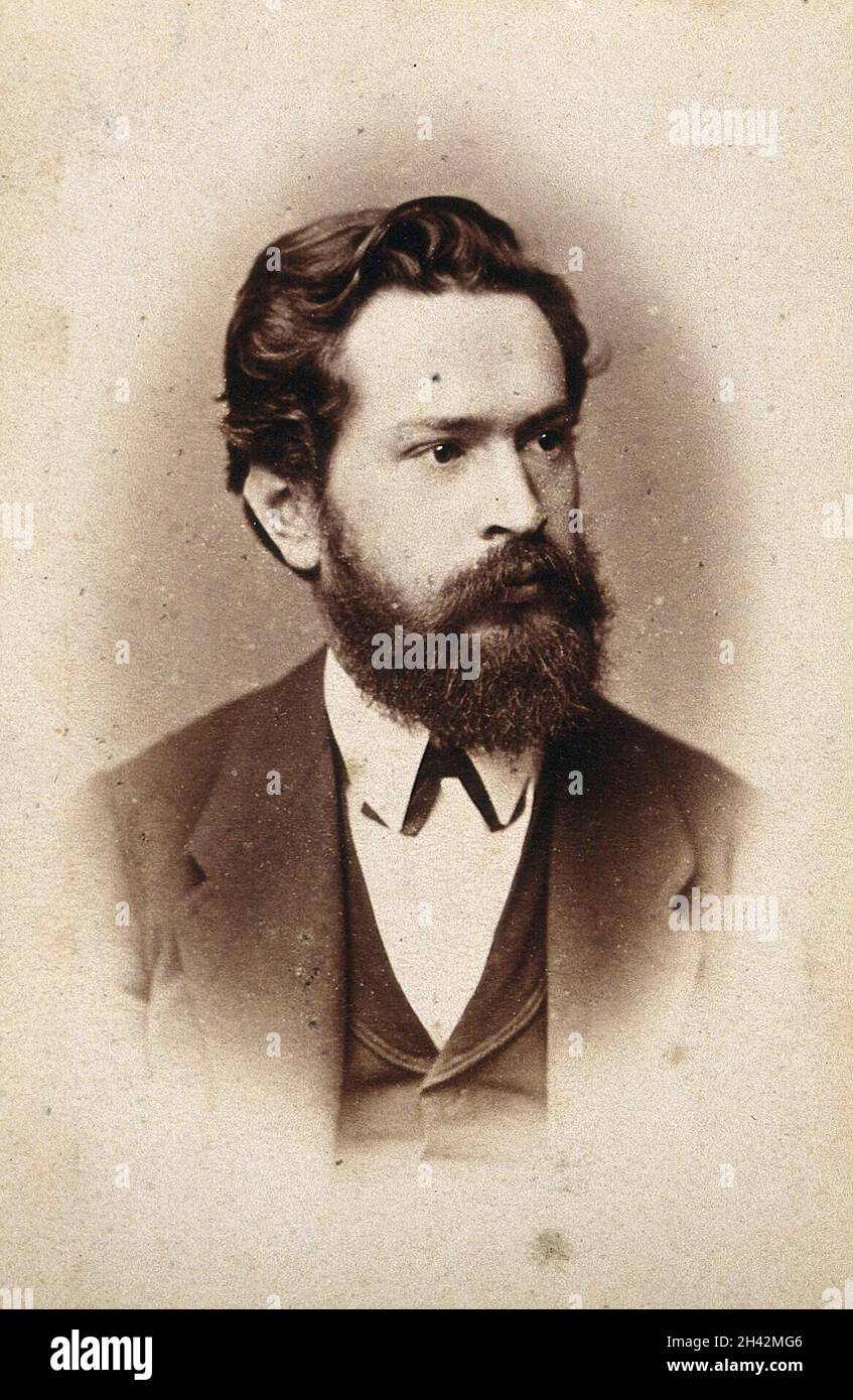 August Reuss. Photograph by Karl Czermak. Stock Photo