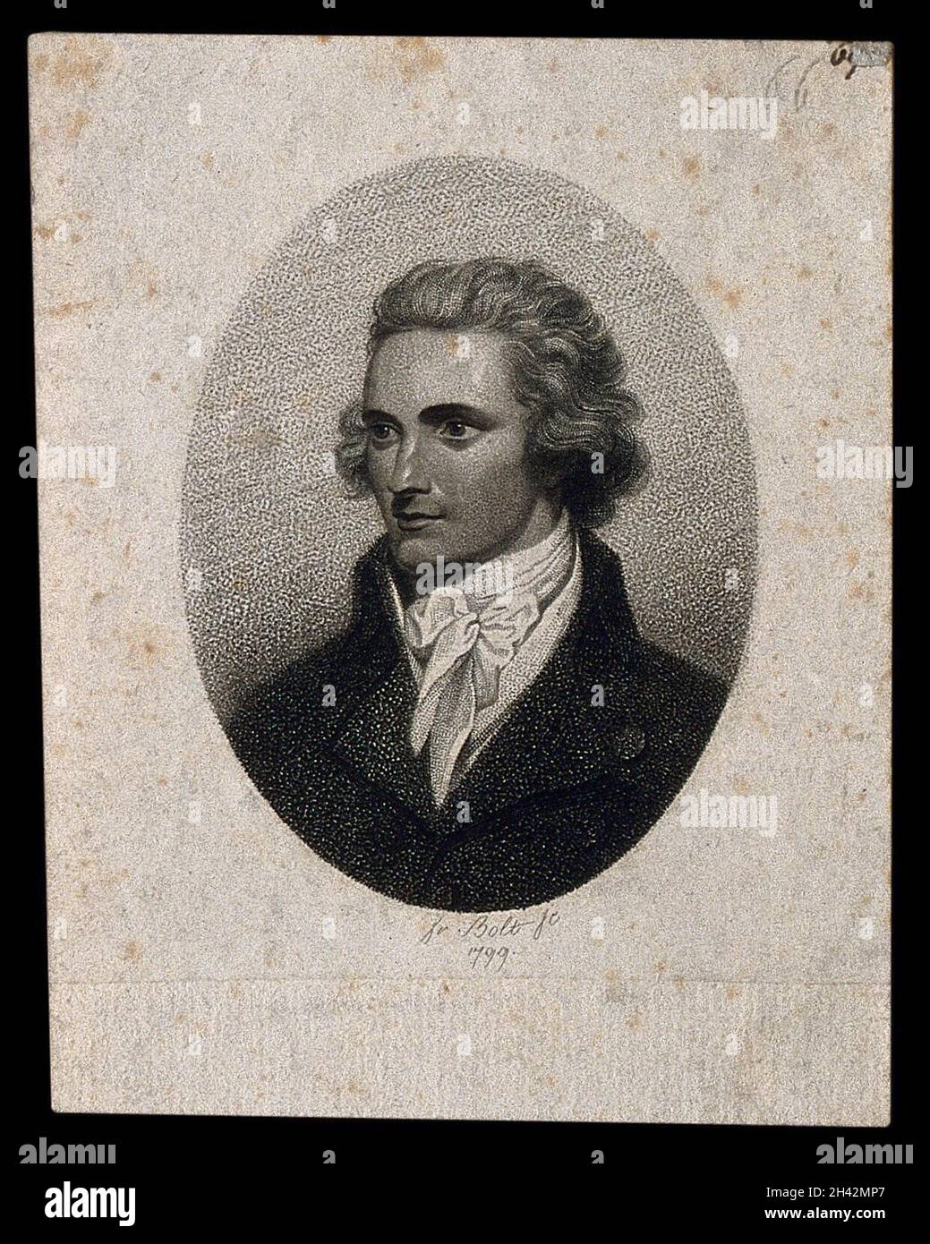 Mungo Park. Stipple Engraving By F. Bolt, 1799, After H. Edridge Stock 