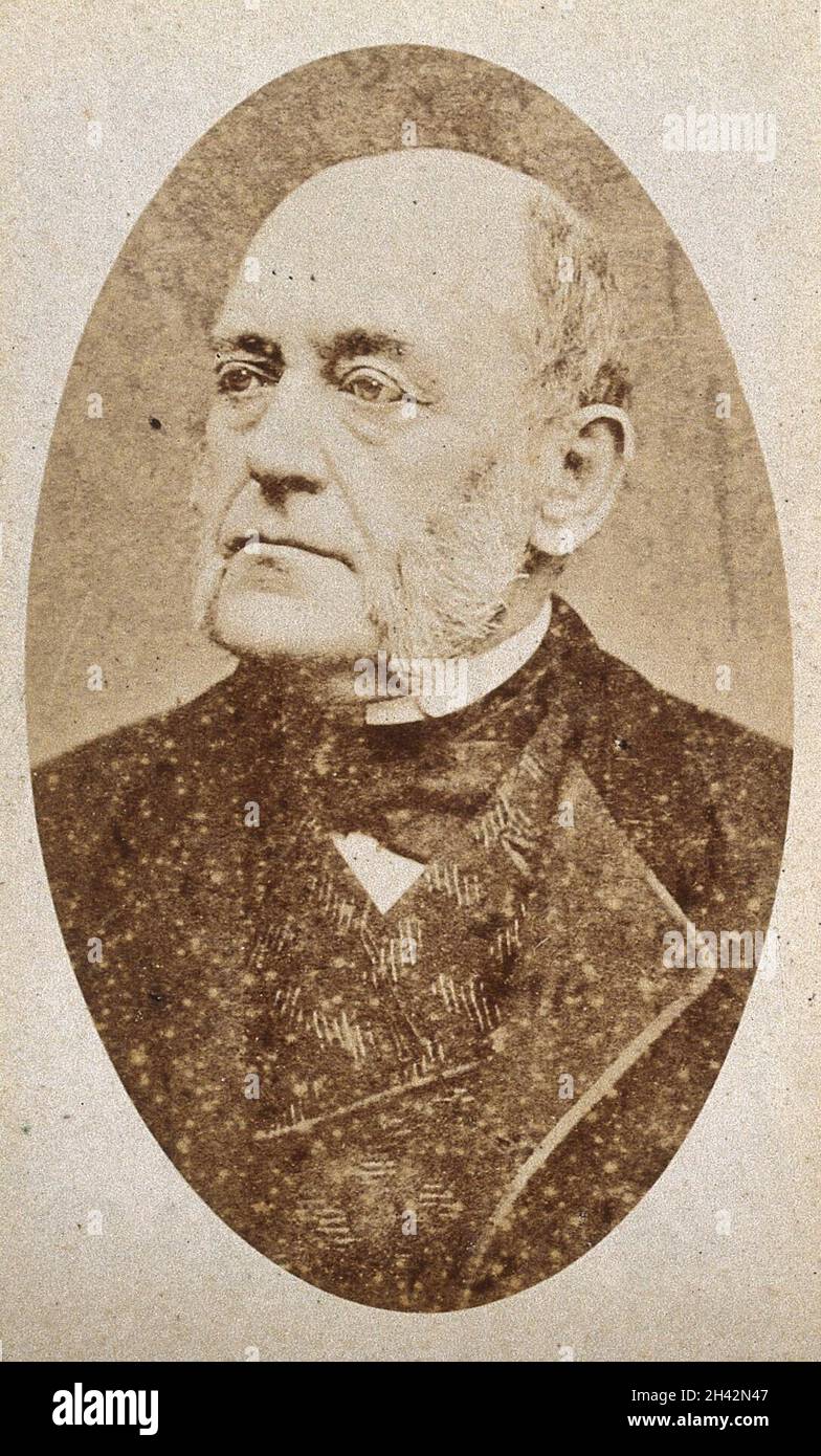 Karl Rokitansky, Freiherr von Rokitansky. Photograph. Stock Photo