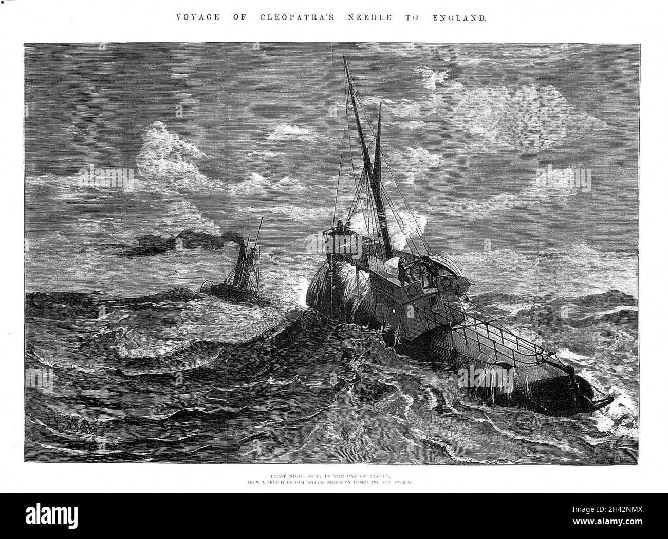 'First night out, in the Bay of Biscay' Stock Photo Alamy