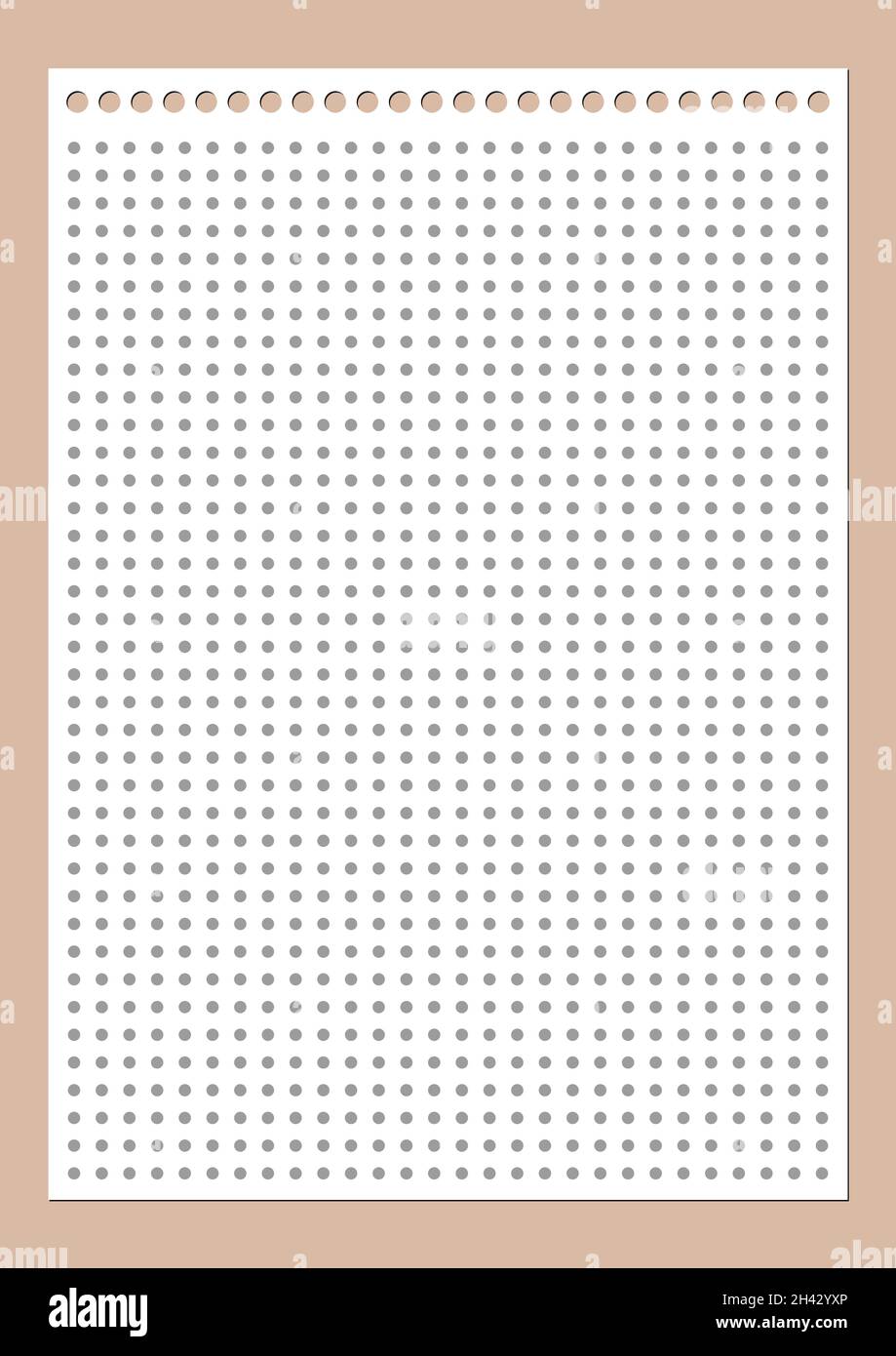 Grid paper. Dotted grid on white background. Abstract dotted ...