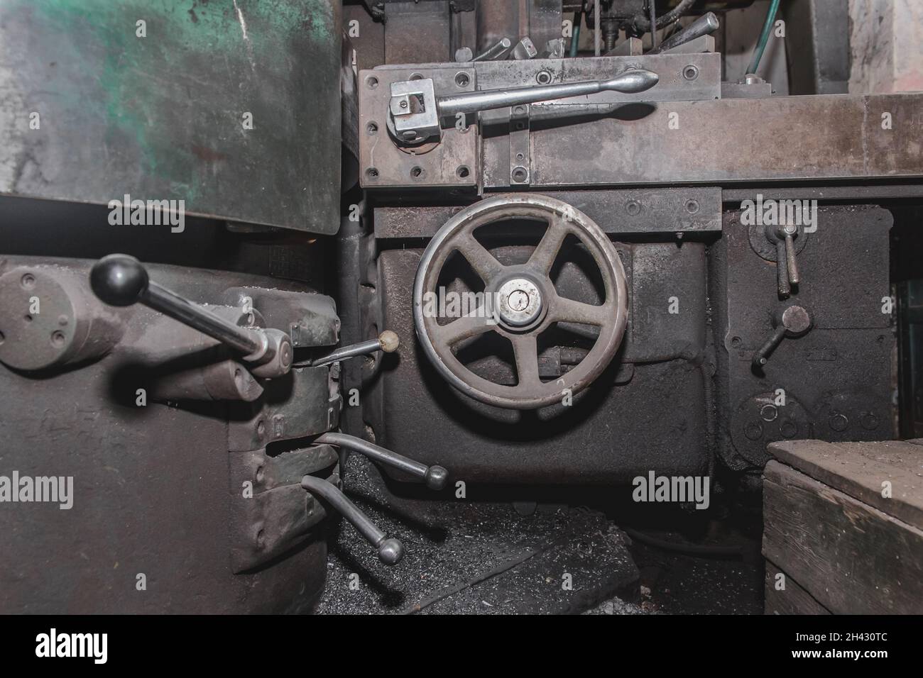 Old carousel machine tools and equipment for metalworking iron products ...