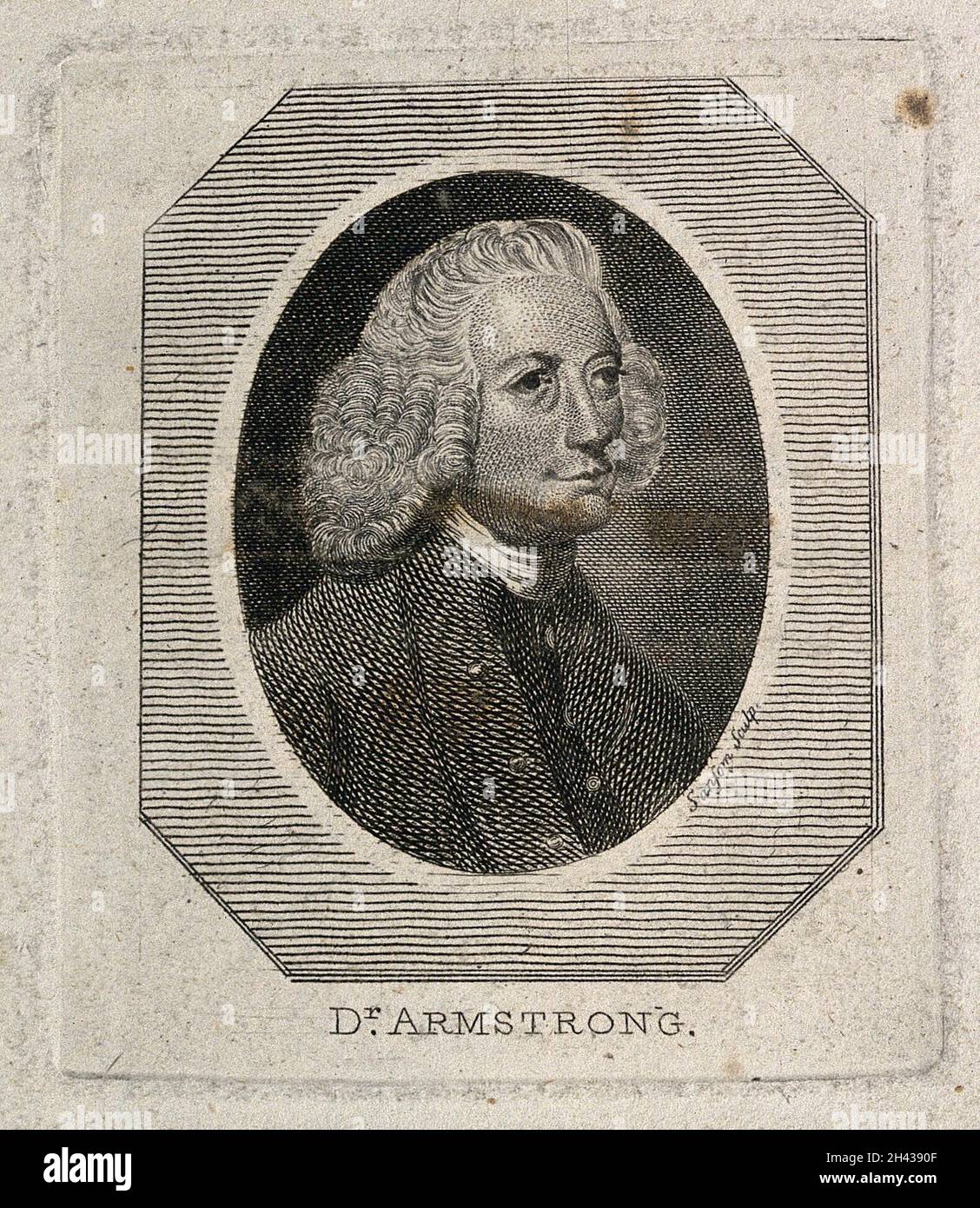 John Armstrong. Line engraving by Sansom after Sir J. Reynolds Stock