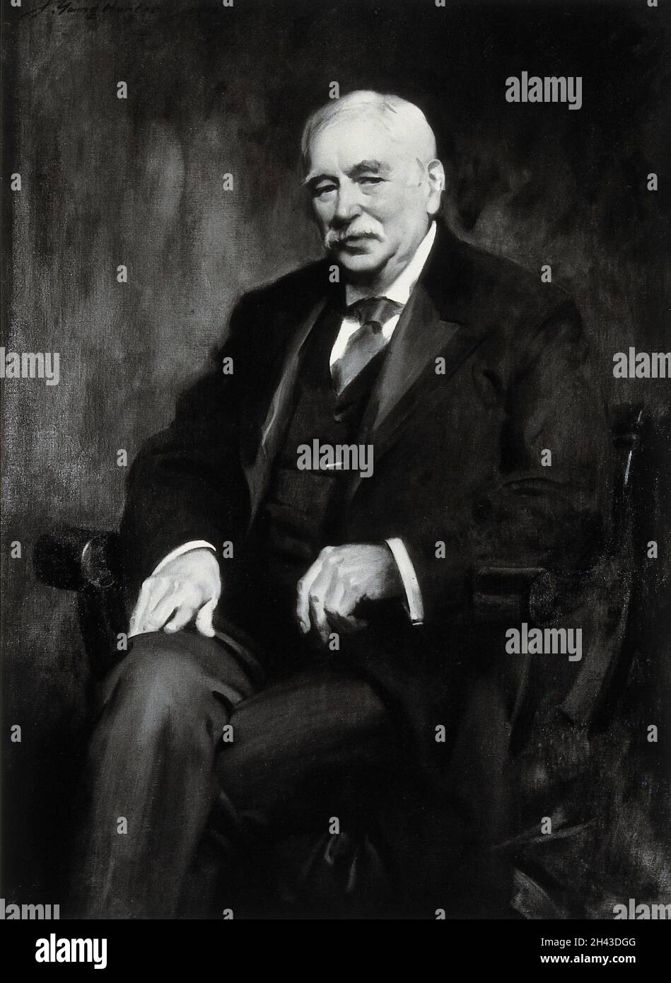 Sir Patrick Manson. Photograph after a painting Stock Photo Alamy