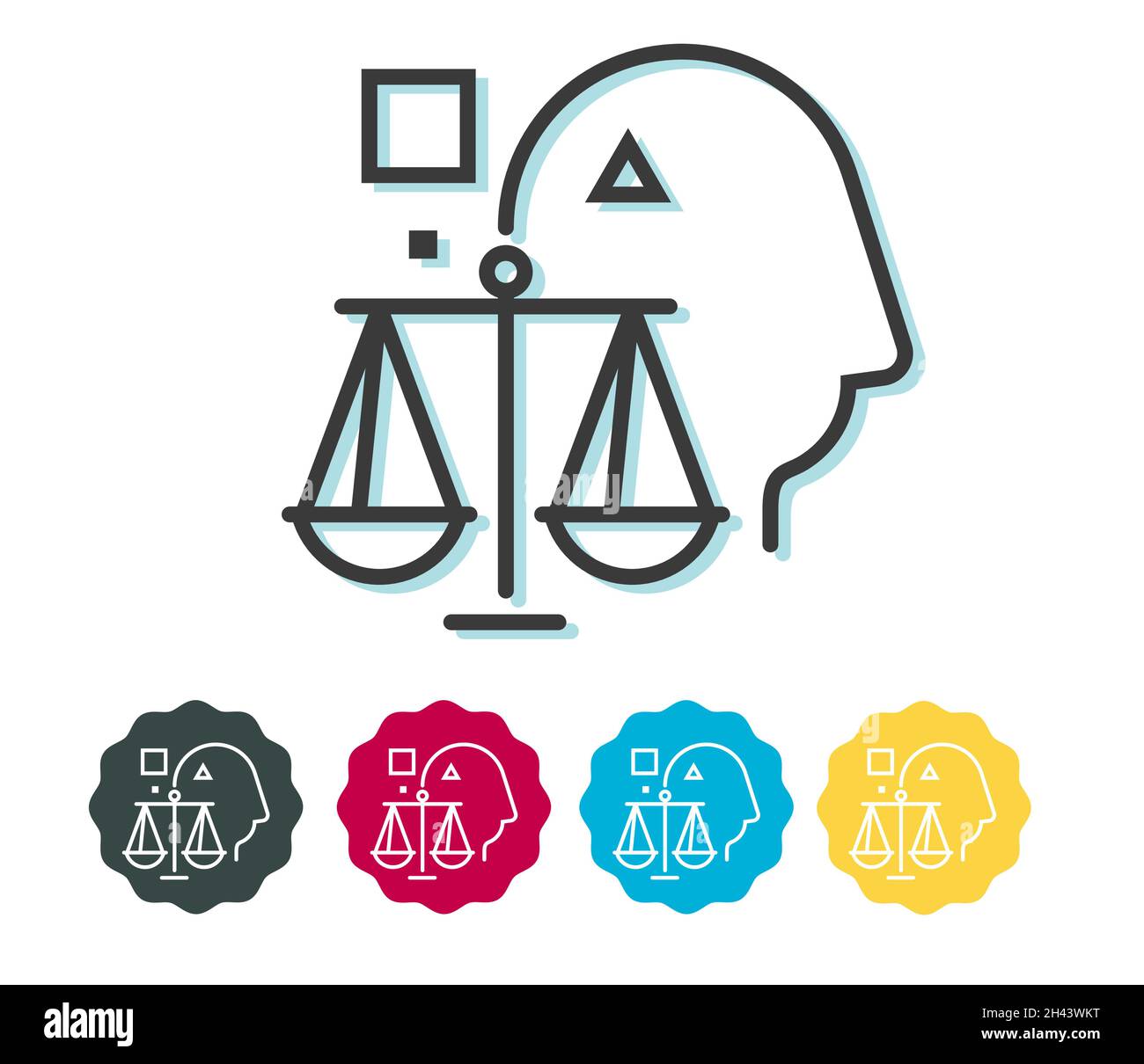 Corporate Ethics - Icon Illustration as EPS 10 File Stock Vector