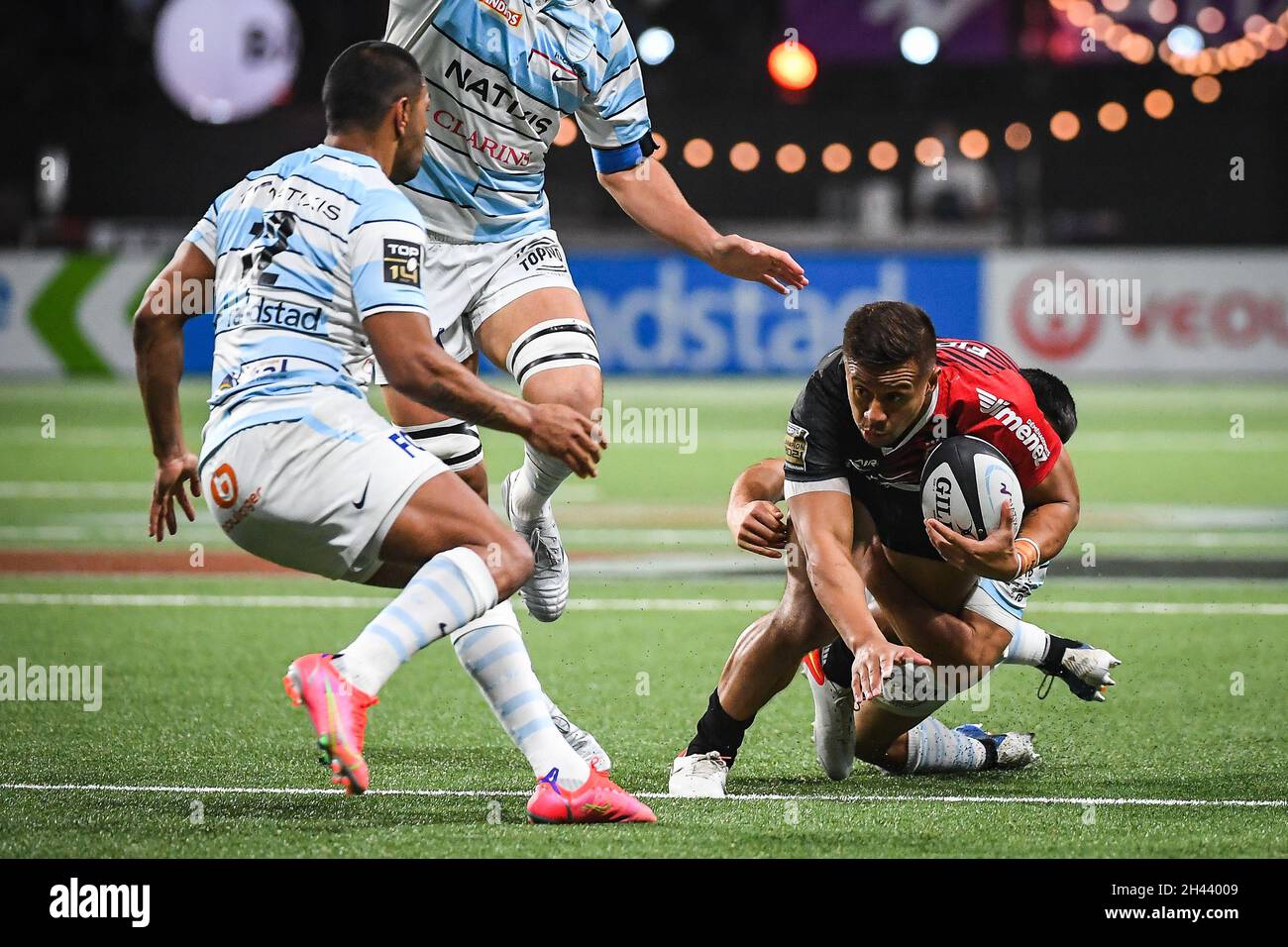 Tim NANAI WILLIAMS of Toulouse during the French championship Top 14 rugby  union match between Racing 92 and Stade Toulousain on October 31, 2021 at  Paris La Défense Arena in Nanterre, France -