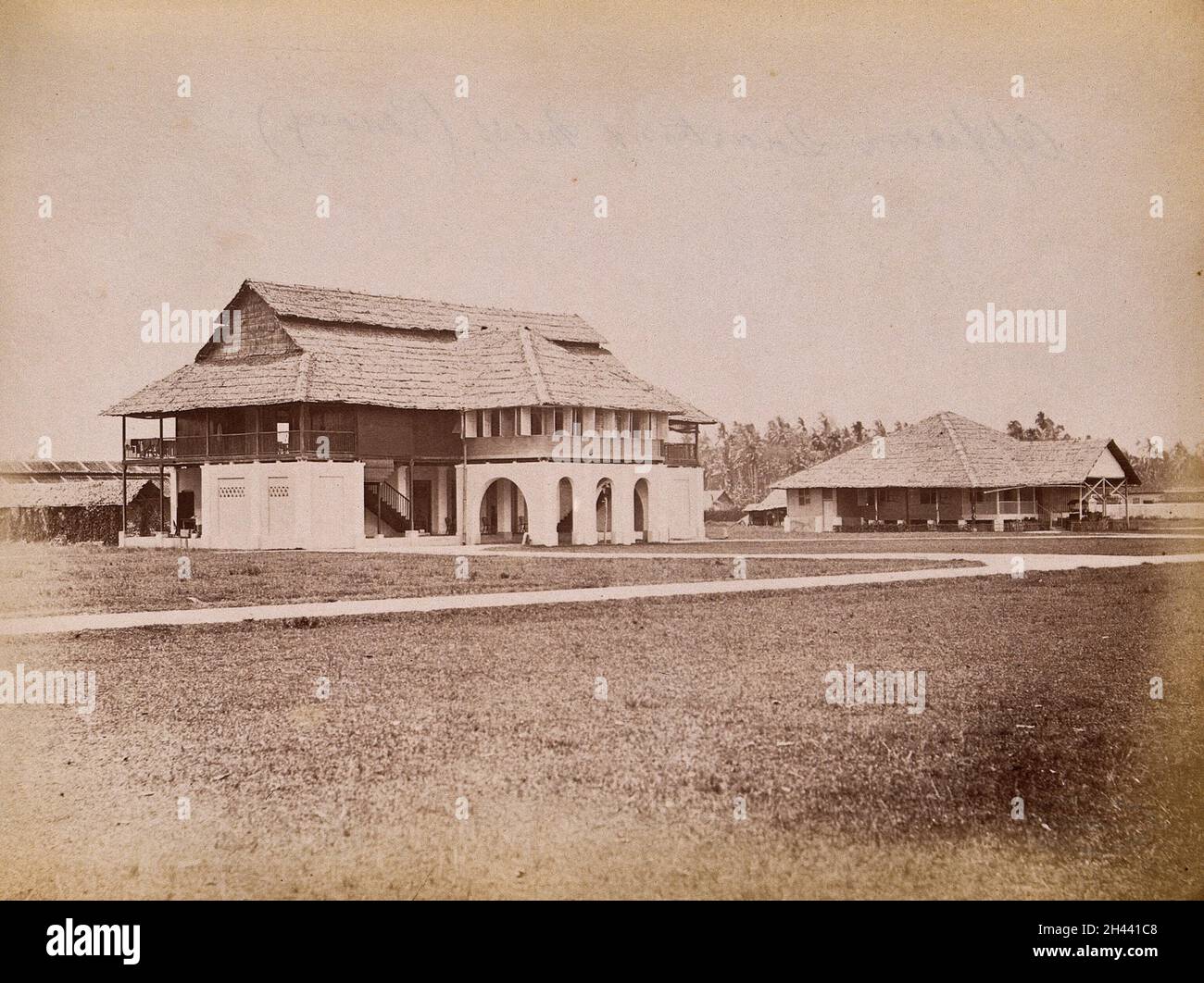 Malaya: the officers' mess and major's quarters on Penang Island ...